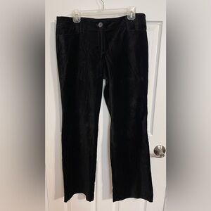 Ann Taylor Loft Marisa Black Boot Cut Velvet Pants